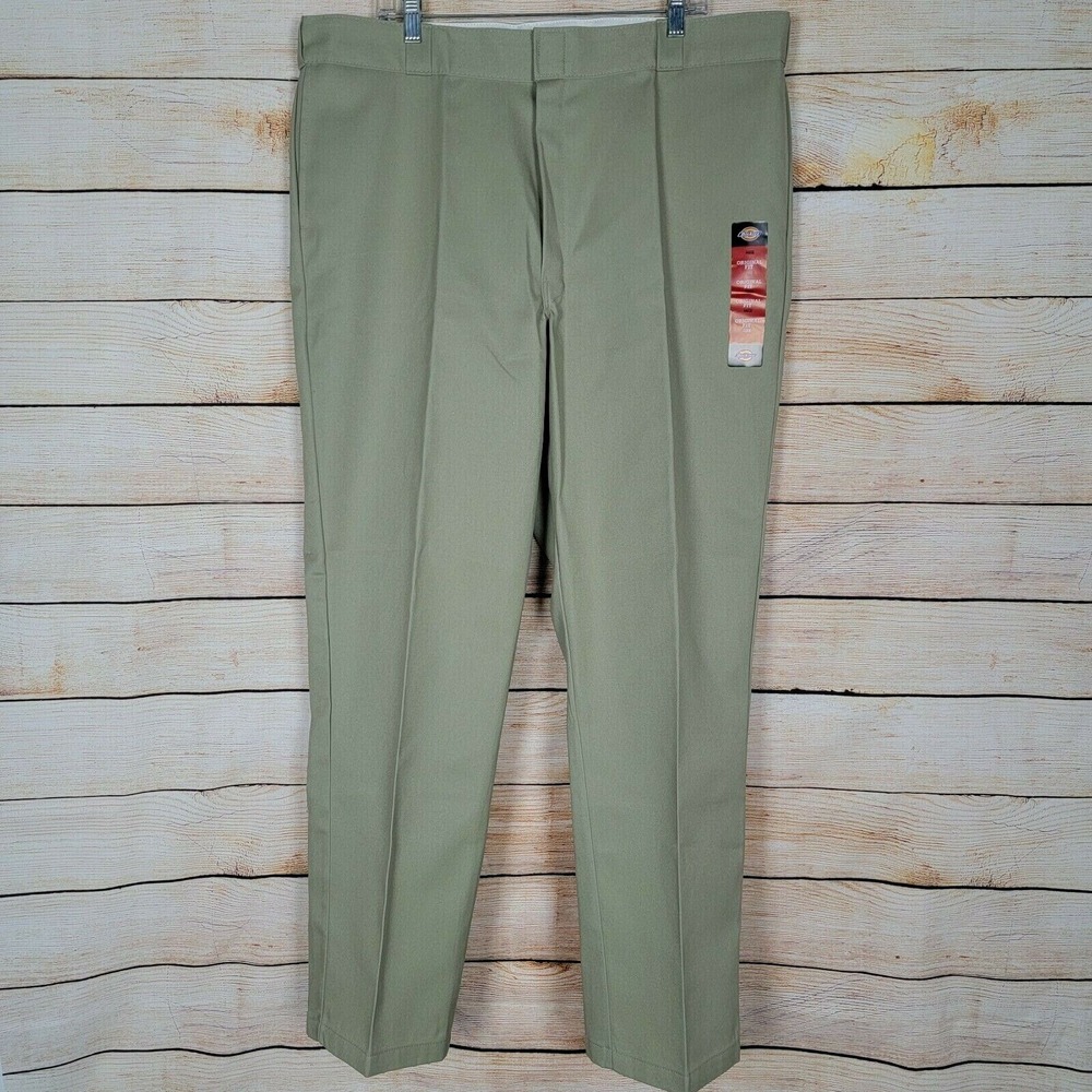 Dickies‎ 874 Original Fit Mens Size 44 x 32 Khaki Work Pants Sits at Waist New